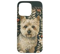 Style Floral de Norwich Terrier William Morris Coque pour iPhone 15 Pro Max