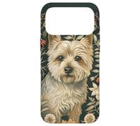 Style Floral de Norwich Terrier William Morris Coque pour iPhone 17 Pro Max