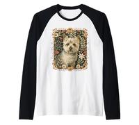 Style Floral de Norwich Terrier William Morris Manche Raglan