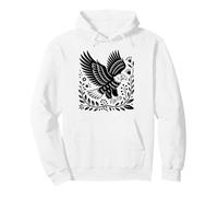 Style folkart Art Aigle Chauve Audacieux Sweat à Capuche