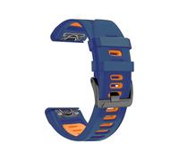 (Style G Garmin Fenix 7, Multicolor) Dual-color Watch Band for Garmin Fenix 7/Forerunner 965/955/945/935,Smooth Silicone Soft Strap+Yello