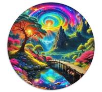 Style Galactique Puzzle Adultes 1000 Pièces Cool Galaxy Impossible Puzzle Difficile Jeu Puzzle Famille Décoration Familiale (67.5x67.5cm)