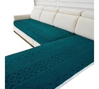 Style ge Housse de canapé en polaire pour chiens et chats - Couverture antidérapante en peluche pour animaux de compagnie - Protection de meubles - Vert foncé, 91,4 x 177,8 cm, design rectangulaire