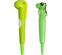 Style gel anti stress Squeezes,pour écrire,se détendre,super doux,encre noire,diamètre pointe 1 mm,thème dino