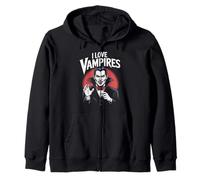Style gothique « I Love Vampires » Sweat à Capuche