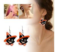 style gothique punk bijou à offrir ces boucles d'oreilles tendance d'Halloween - un incontournable pour la saison! Women's Earrings (Red, 6. 7cm)