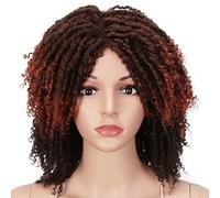 Style Icon 6" Short Dreadlock Wig Twist Wigs for Black Women Short Curly Synthetic Wigs (17cm, DYTD4/130J)