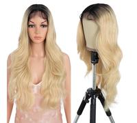 Style Icon Perruque de cheveux synthétiques longs ondulés et bouclés de qualité supérieure - 66 cm - Fibre résistante à la chaleur - Densité de 150 % (partie centrale 66 cm, RT4/86D)