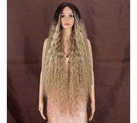 Style Icon Perruques capillaires ultra longues et ondulées avec dentelle frontale - Synthétiques (102 cm)