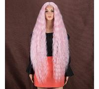 Style Icon Perruques capillaires ultra longues et ondulées avec dentelle frontale - Synthétiques (102 cm)