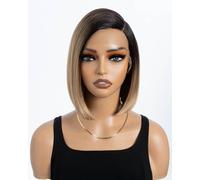 Style Icon Perruques Lace Front Wigs Droite Synthetique 9“/22cm Perruque Courte Raide Devant En Dentelle Short Bob Wig Perruque Pour Femmes