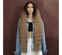 Style Icon Perruques Lace Front Wigs Synthetique 100cm Longue Perruque Ondulée Devant En Dentelle Perruque Pour Femmes Fibres Résistantes À La Chaleur