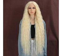 Style Icon Perruques Lace Front Wigs Synthetique 100cm Longue Perruque Ondulée Devant En Dentelle Perruque Pour Femmes Fibres Résistantes À La Chaleur