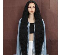 Style Icon Perruques Lace Front Wigs Synthetique 100cm Longue Perruque Ondulée Devant En Dentelle Perruque Pour Femmes Fibres Résistantes À La Chaleur