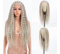 Style Icon Perruques synthétiques ondulées avec dentelle frontale 76,2 cm avec raie au milieu (TAHL 14F/56E/56E)