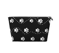 Style imprimé Pattes de Chien Noir, Trousse de Toilette Trousse de Maquillage Sac à cosmétiques Trousse de Toilette de Voyage Portable