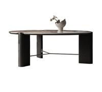Style Industriel Table Basse Ronde en marbre Moderne et légère, idéale for Un Salon, Petit Appartement ou comme décoration Simple