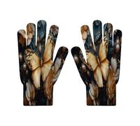 Style Insecte Dessiné À La Main Gants d'hiver en tricot pour écran tactile, Motif Papillon gants pour ski, cyclisme et SMS pour homme et femme