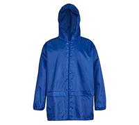 Style It Up Kagouls Veste de pluie à capuche pour enfants - Unisexe garçons et filles - Imperméable, respirant, léger - Pour enfants de 7 à 13 ans, bleu, 11-12 ans