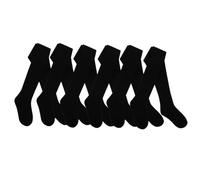 Style It Up Lot de 3 à 6 paires de collants unis en coton riche et doux pour filles de 2 à 13 ans, 6 paires de collants noirs unis, 7 ans