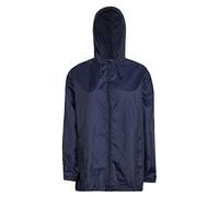 Style It Up Manteau à capuche imperméable pour enfants - Unisexe pour garçons et filles - Résistant à la pluie, respirant, léger - Pour enfant de 7 à 13 ans, bleu marine, 11-12 ans
