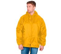 Style It Up Pac UK Manteau de pluie unisexe uni imperméable à capuche pour adultes, jaune, S