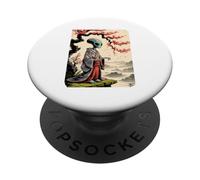 Style Japonais Alien Kimono Espace OVNI Aliens PopSockets PopGrip Adhésif