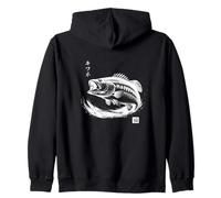 Style Japonais de pêche à l'achigan à Grande Bouche Sweat à Capuche