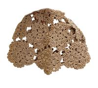 Style japonais élégant en crochet - Chapeau sans bord pour jeunes femmes - Coiffe de printemps douce et confortable à porter, kaki, Taille unique