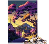 Style Japonais pour Adultes 1000 pièces Puzzle Cadeaux Puzzles pour Adultes EnfantsCardboard Puzzles Puzzle Challenge Toy 10.27" x 20.47"/26 * 38cm.