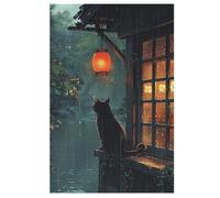 Style Japonais Puzzle De 1000 Pièces en Bois pour Enfants Adultes, Puzzles en Matériau Recyclé De Qualité Supérieure 78×53cm