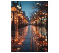 Style Japonais - Puzzle en Bois Adulte 300 P - Challenge Puzzles - Adultes Et Enfants À Partir De 12 Ans 42×30cm