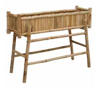 Style minimaliste - Bac à fleur - Jardinière avec support Naturel 100x38x74 cm Bambou - Pour jardin dfa9595573