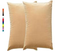 Style moderne Taie d'oreiller 50x70 40x60 30x50 Beige Taie oreiller 60x80 Housse de Coussin Canapé Velours noir Rectangle Throw Pillow Covers pour Salon Sofa Chambre Modernes Couverture oreiller(3 Bei