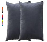 Style moderne Taie d'oreiller 50x70 40x60 30x50 Beige Taie oreiller 60x80 Housse de Coussin Canapé Velours noir Rectangle Throw Pillow Covers pour Salon Sofa Chambre Modernes Couverture oreiller(3 Gre