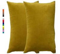 Style moderne Taie d'oreiller 50x70 40x60 30x50 Beige Taie oreiller 60x80 Housse de Coussin Canapé Velours noir Rectangle Throw Pillow Covers pour Salon Sofa Chambre Modernes Couverture oreiller(3 Cur