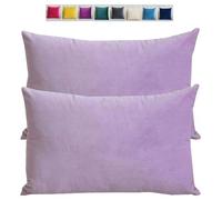 Style moderne Taie d'oreiller 50x70 40x60 Taie oreiller 60x80 Housse de Coussin Canapé Velours noir Rectangle Throw Pillow Covers pour Salon Sofa Chambre Modernes Couverture oreiller(Light Purple,70x8