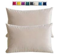 Style moderne Taie d'oreiller 50x70 40x60 Taie oreiller 60x80 Housse de Coussin Canapé Velours noir Rectangle Throw Pillow Covers pour Salon Sofa Chambre Modernes Couverture oreiller(Off White,60x80 c