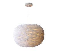 Style Nordique Personnalité Créatif Lustre,Led Simple Publier-moderne Lustre,Chambre Salle à Manger Enfants's Lumière De La Pièce,Plume Lustre-Blanc. 60cm