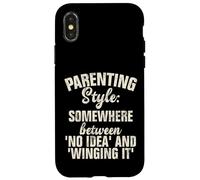 Style Parental Quelque Part Entre Aucune idée et Winging it Coque pour iPhone X/XS