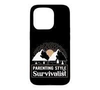 Style Parental Survivaliste Funny Mom Dad Baby Shower Coque pour iPhone 15 Pro