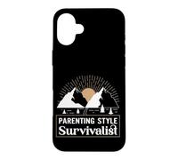 Style Parental Survivaliste Funny Mom Dad Baby Shower Coque pour iPhone 16 Plus