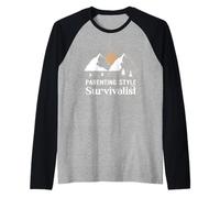Style Parental Survivaliste Funny Mom Dad Baby Shower Manche Raglan