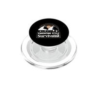 Style Parental Survivaliste Funny Mom Dad Baby Shower PopSockets PopGrip pour MagSafe