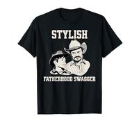 Style Paternel Élégance Western et Assurance Virile T-Shirt