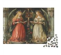 Style Peinture à l'huile Cadeau Unique Décoration Intérieure Deux déesses dans l'église Jeu ÉduChatif Challenge Toy Adultes & Enfants des 14 Ans 1000pcs (75x50cm)