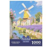 Style Petite Ville Puzzle pour Adultes 1000 Pièce Magnifique Paysage Qualité Supérieure Un Difficile Jeu Éducatif De Décoration Familiale 70x50cm/1000pcs