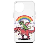 Style Pixel Art Dragon T-Rex Tyrannosaure Graphiques 8 Bits Coque pour iPhone 12/12 Pro