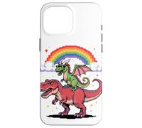 Style Pixel Art Dragon T-Rex Tyrannosaure Graphiques 8 Bits Coque pour iPhone 16 Pro Max