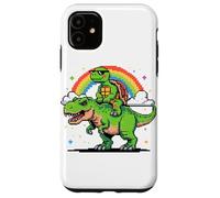 Style Pixel Art Tortue T-Rex Tyrannosaure Graphisme 8 Bits Coque pour iPhone 11